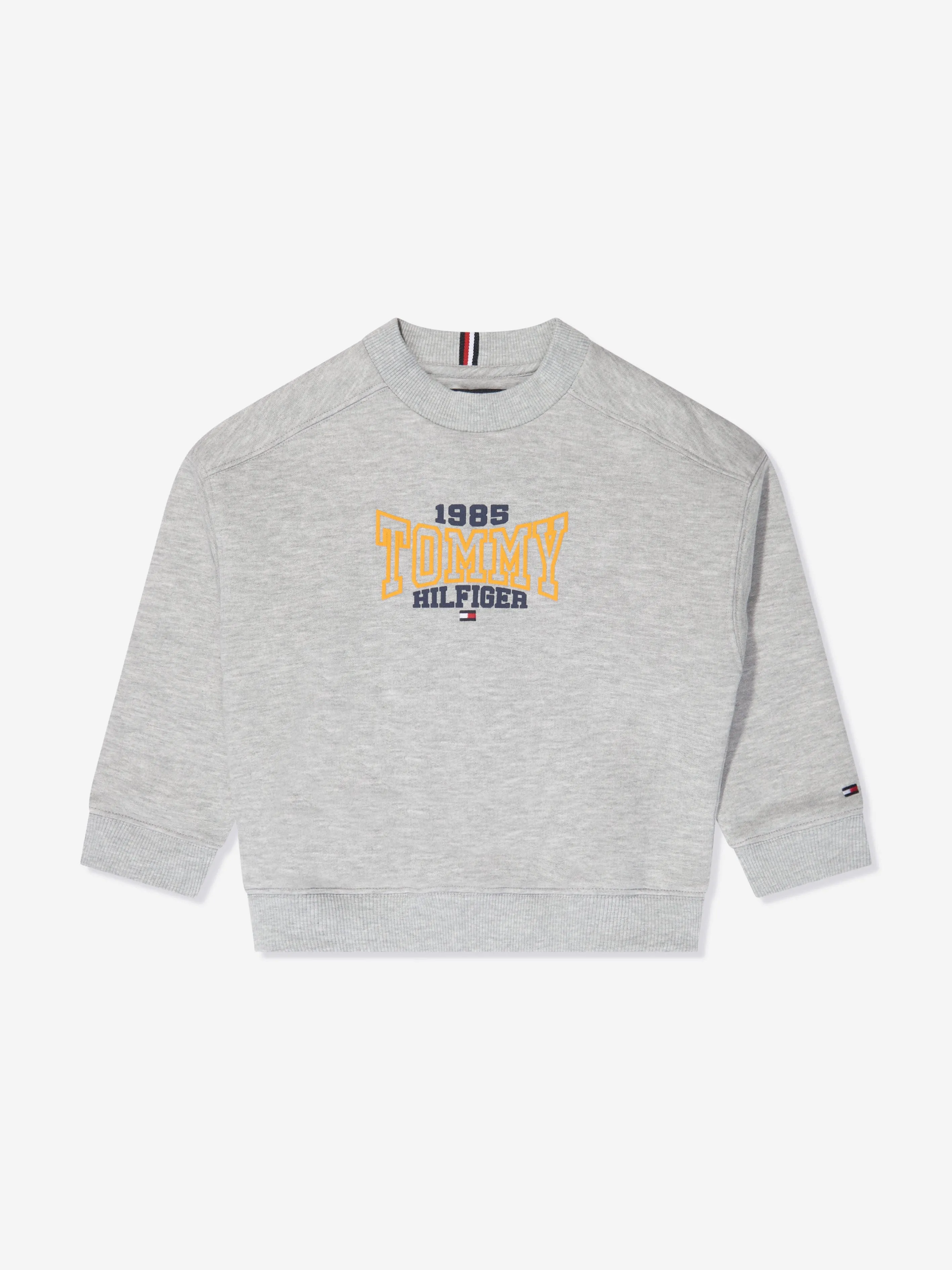 Tommy Hilfiger Boys 1985 Varsity Sweatshirt in Grey