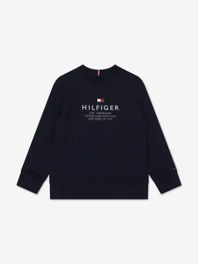 Tommy Hilfiger Boys Logo Sweatshirt in Navy