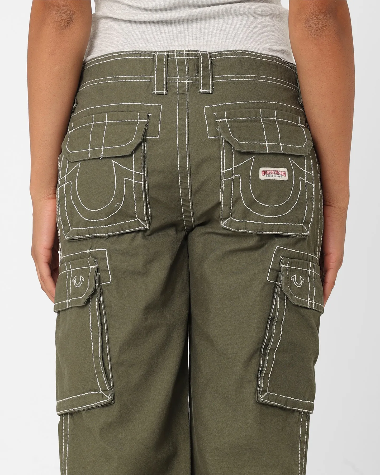 True Religion Women's Big T Cargo Pants Kalamata