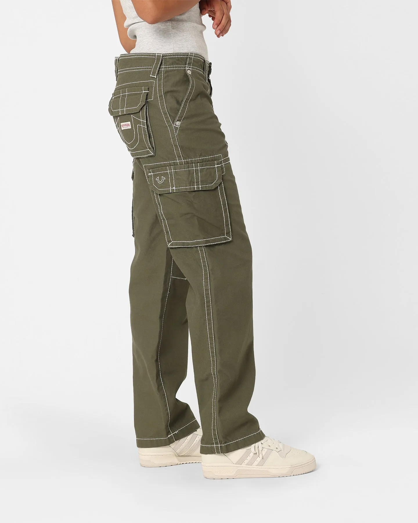 True Religion Women's Big T Cargo Pants Kalamata