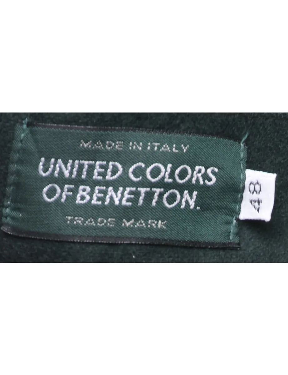 United Colors Of Benetton Dark Green Trousers - W32 L28