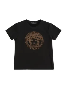 Versace   Crystal logo cotton t-shirt 