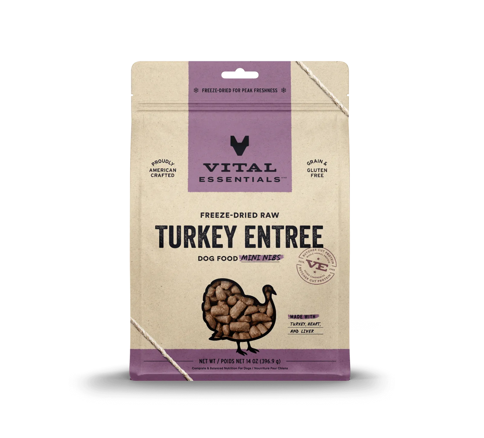 Vital Essentials Freeze Dried Mini Nibblets Dog Entree