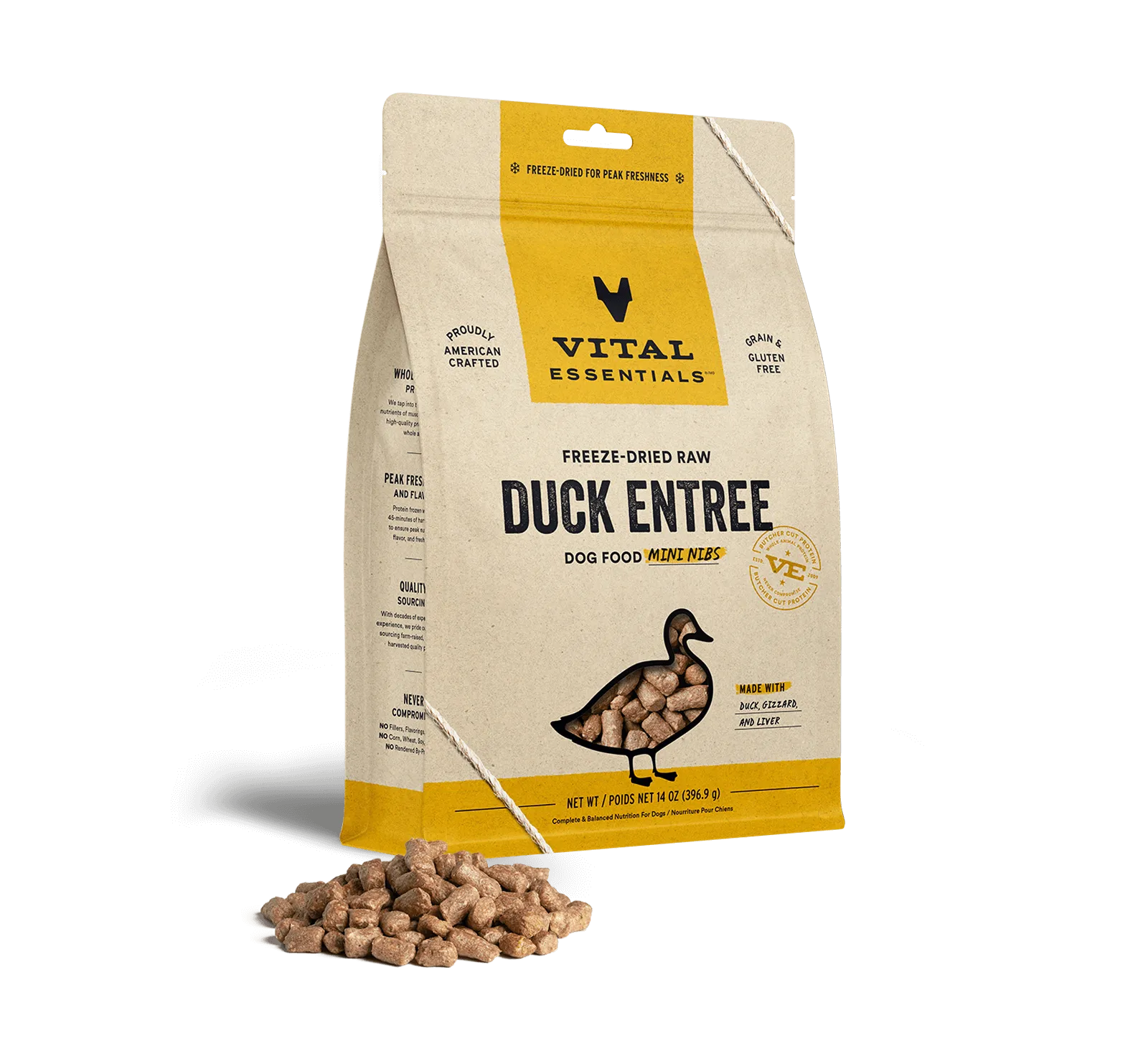 Vital Essentials Freeze Dried Mini Nibblets Dog Entree