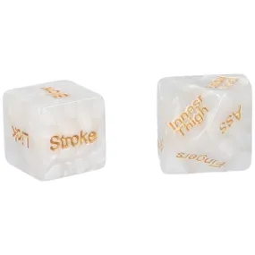 White & Gold Sex Dice