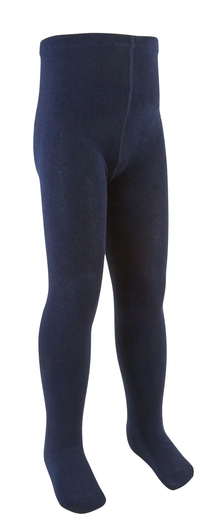 Winter School Cotton Tights - Navy Blue