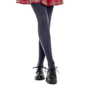 Winter School Cotton Tights - Navy Blue