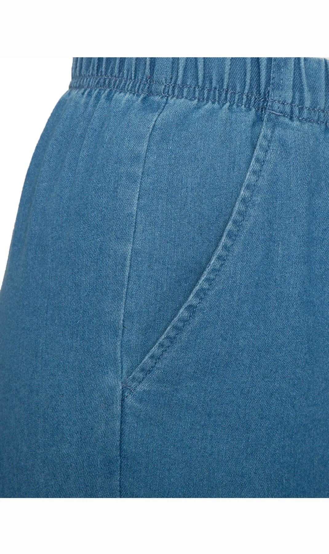 Women's Pull On Denim Jeans - Soft and Lightweight with a Bit of Stretch