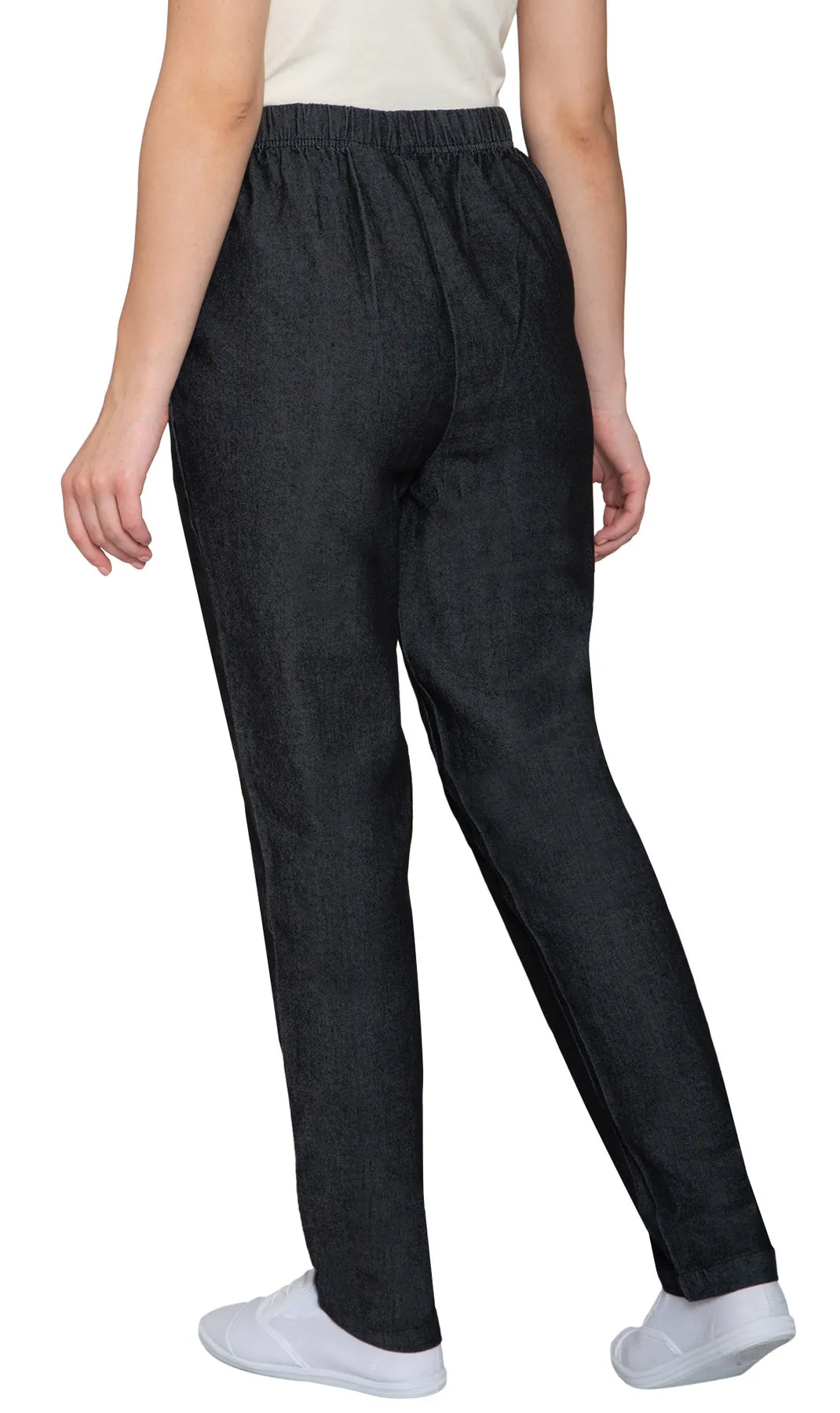 Women's Pull On Denim Jeans - Soft and Lightweight with a Bit of Stretch