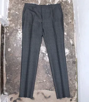 Wool & Silk Blend Herringbone Trousers