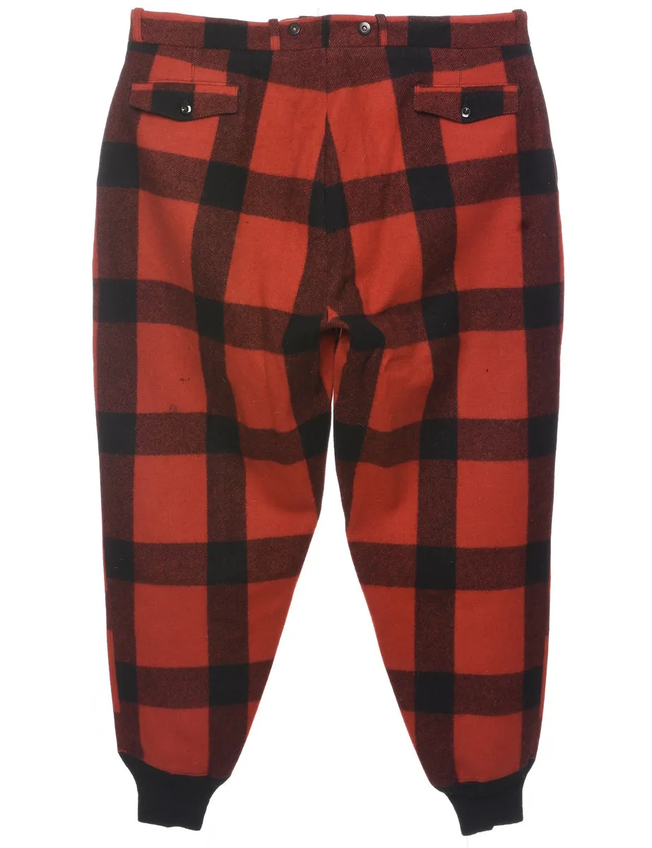 Woolrich Buffao Check Trousers - W42 L32