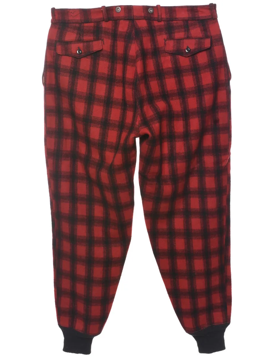 Woolrich Checked Pattern Trousers - W39 L31