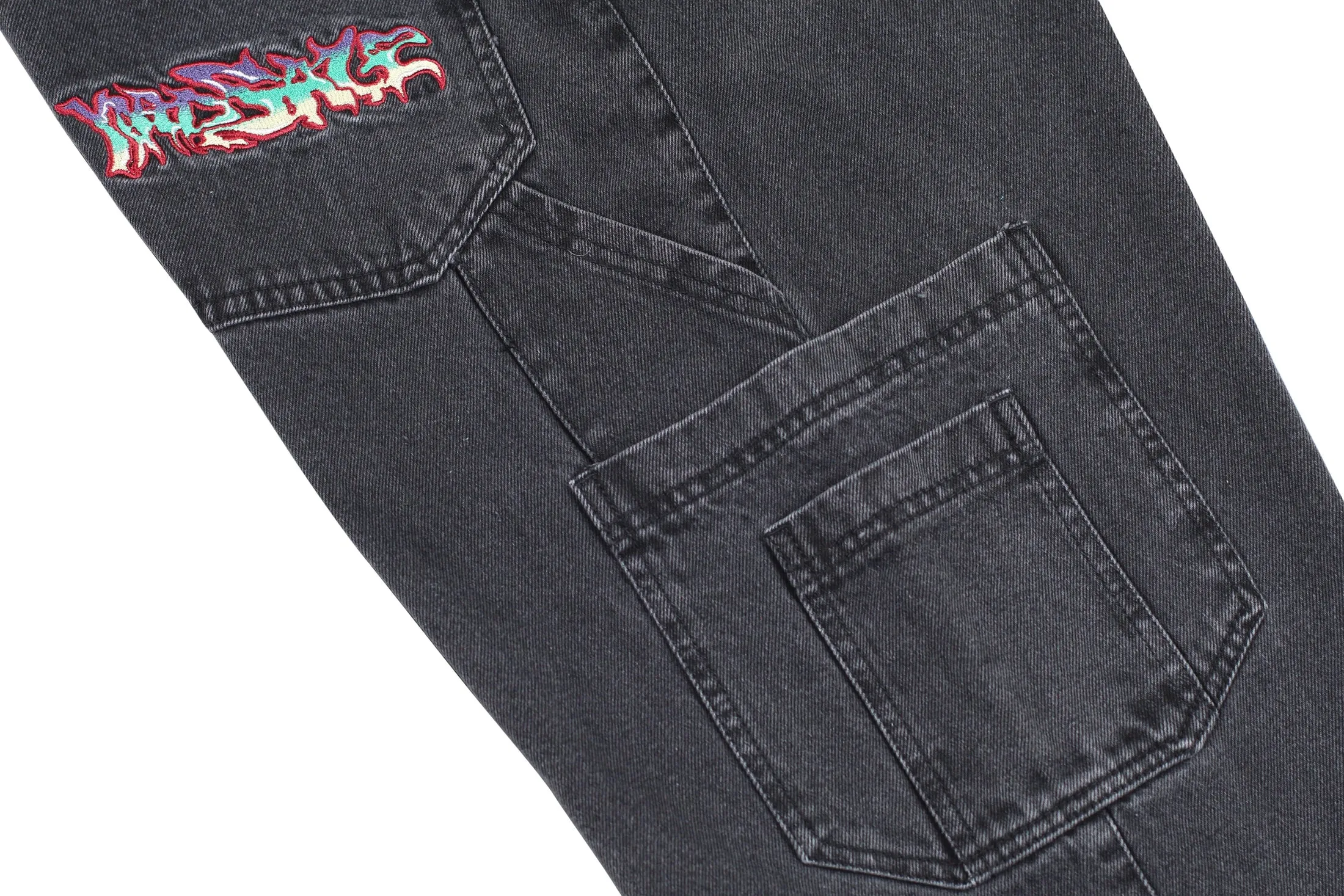 Yardsale Dreamscape Denim Cargos - Black