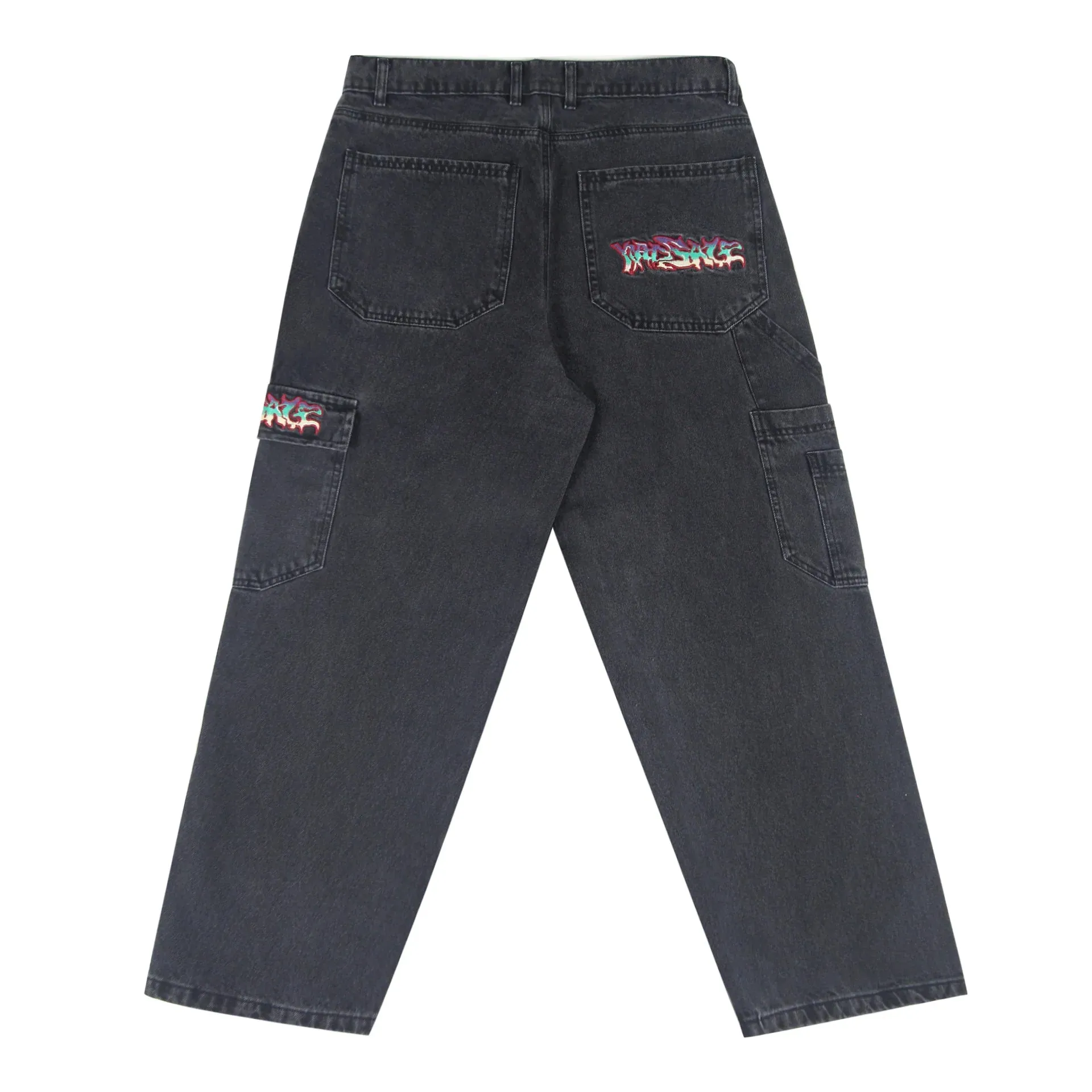 Yardsale Dreamscape Denim Cargos - Black