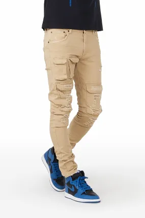 Yaso Khaki Cargo Jean